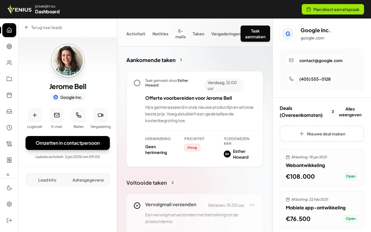 Kennisbank homepage mockup